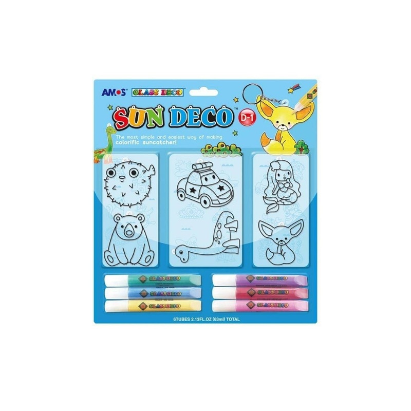 6  Glass Colors 6 piece