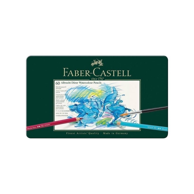60 – FABER CASTELL Albrecht Drer Artists Watercolor Pencils Tin of 60