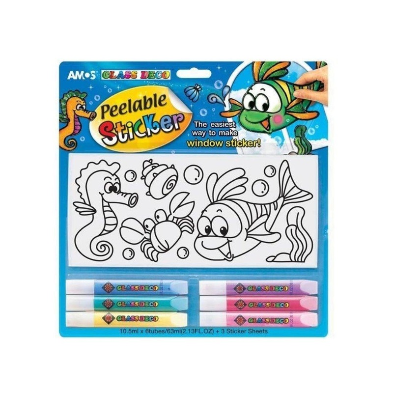 AMOS Peelable Glass Art Deco Stained Glass