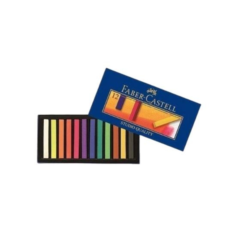 FABER CASTELL Creative Studio Powder Pastel Paint 12 Colors Full Size