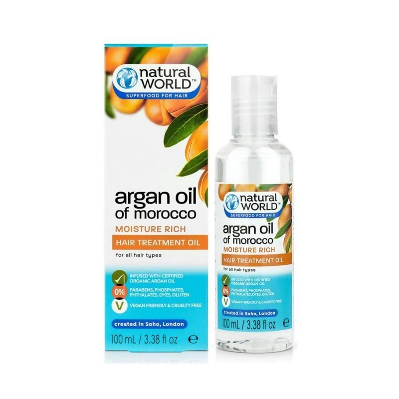 NATURAL WORLD ARGAN OIL OF MOROCCO Moisture Rich