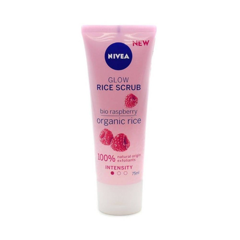 Nivea Glow Rice Scrub Bio Raspberry and Organic Rice