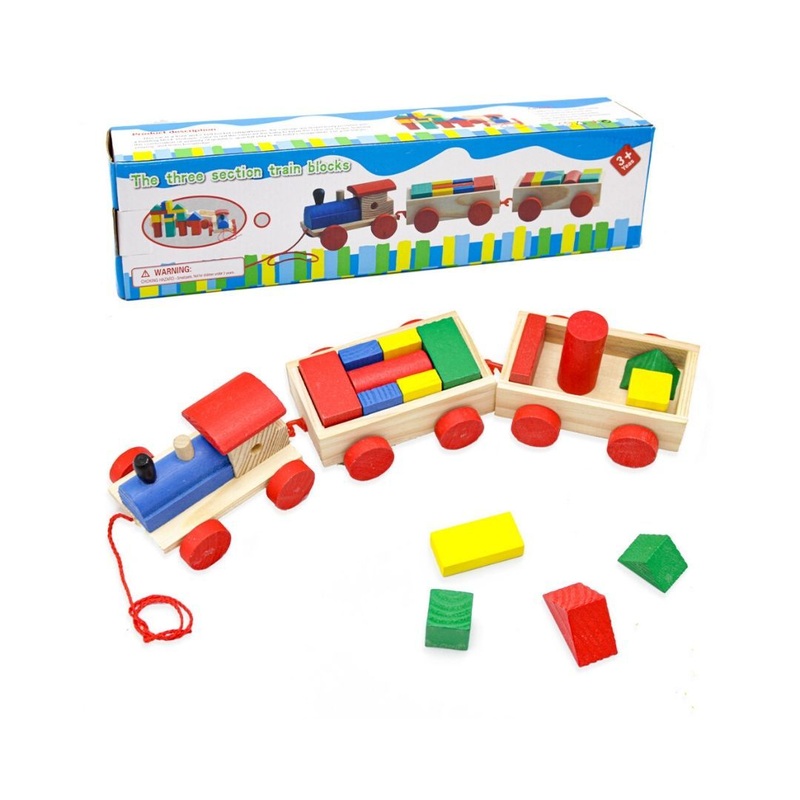 Train to teach children of colors and shapes kabi