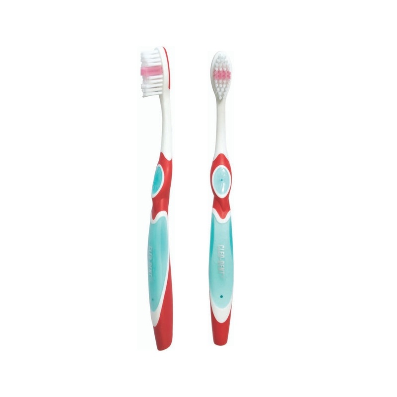 CLEO DENT Medium Double Protection Tooth Brush