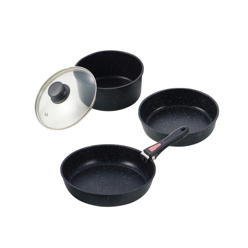 4     Pearl Strong Marble 4-layer Non-stick Cookware Set