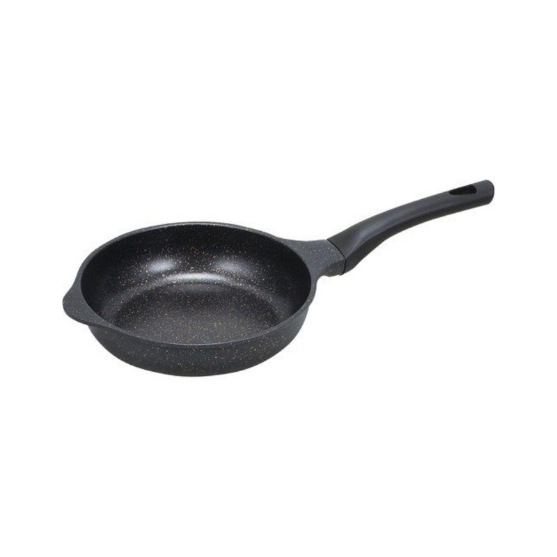 Pearl Metal Gold Marble Diamond Coat Frying Pan