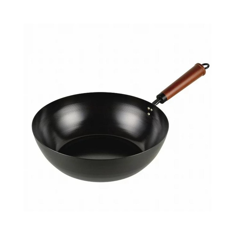 Pearl Metal Iron Factory Iron Frying Wok
