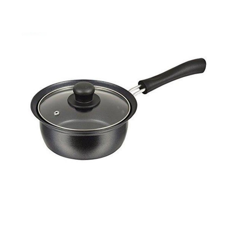 Pearl Non-Stick One-Handle Pot With Glass Lid
