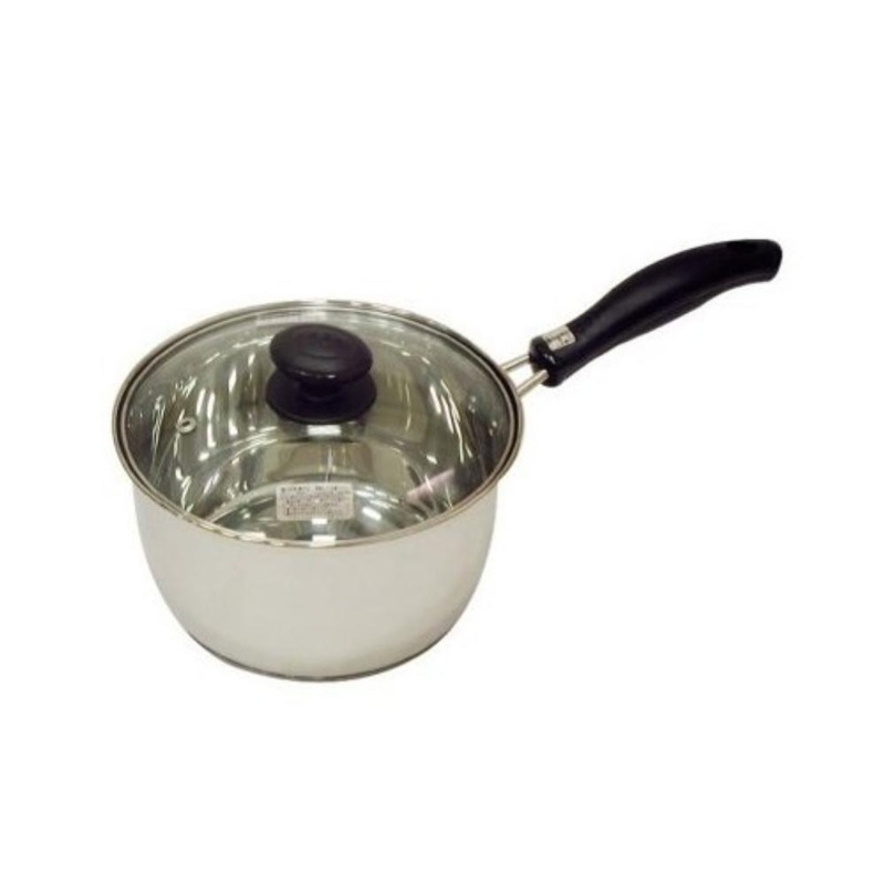 Pearl One-Handle Stainless Pot With Glass Lid