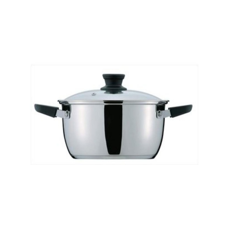 Pearl Stainless Pot With Glass Lid