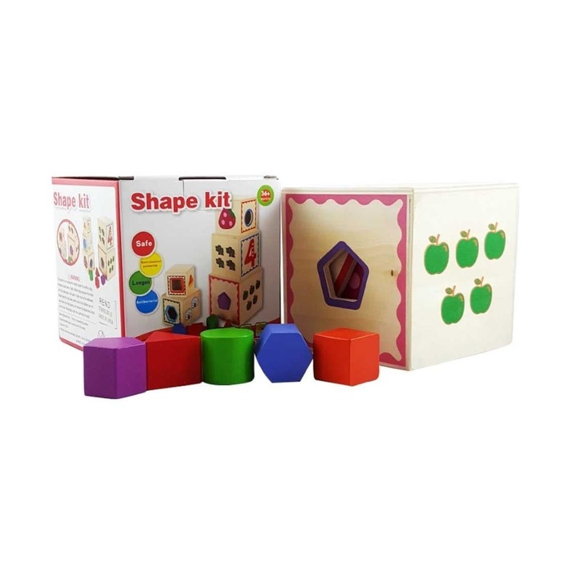 shape kit Wooden geometric shapes cubes
