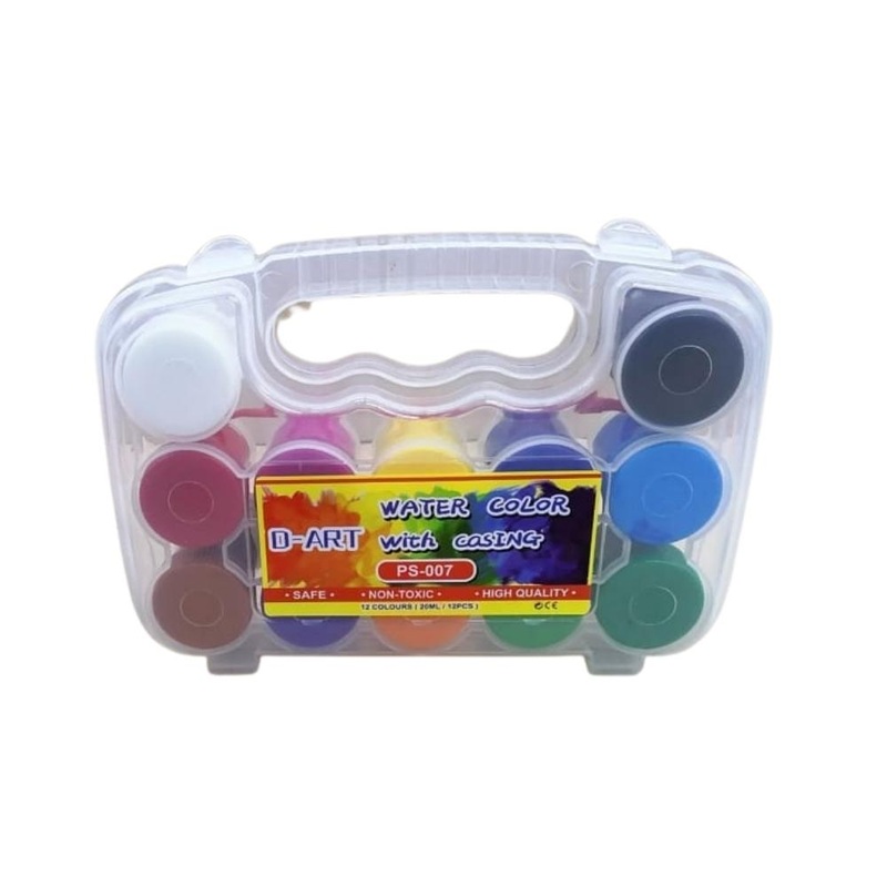 12   Set water color 12 plastic boxes