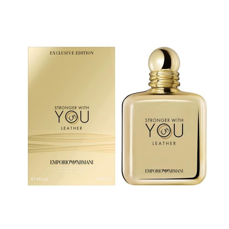 Armani Stronger With You Leather Pour Homme For Men Eau De Parfum
