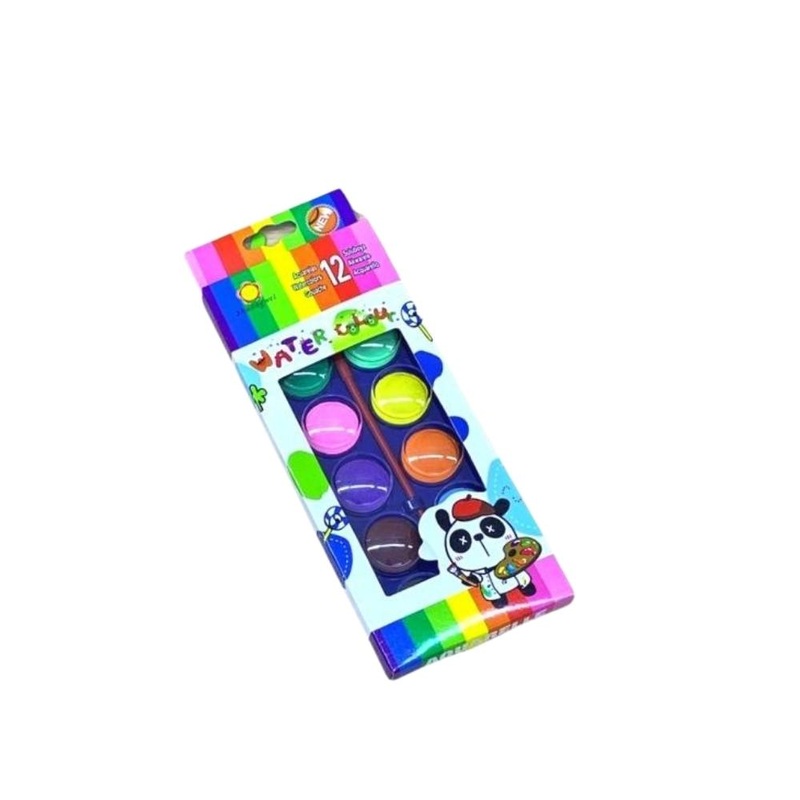 12  Set watercolor 12 colors