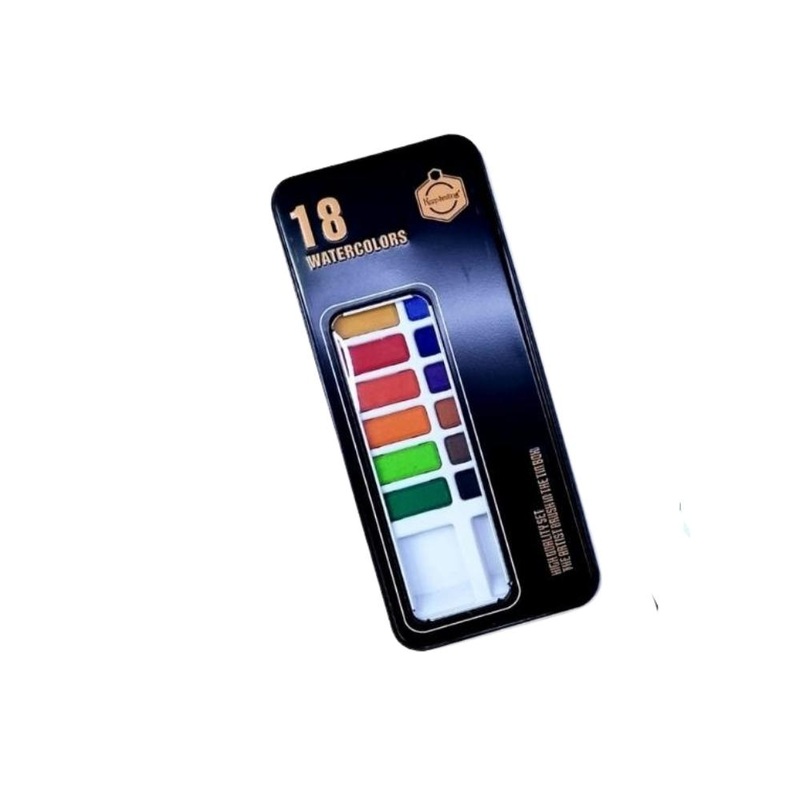 Watercolor in a metal box