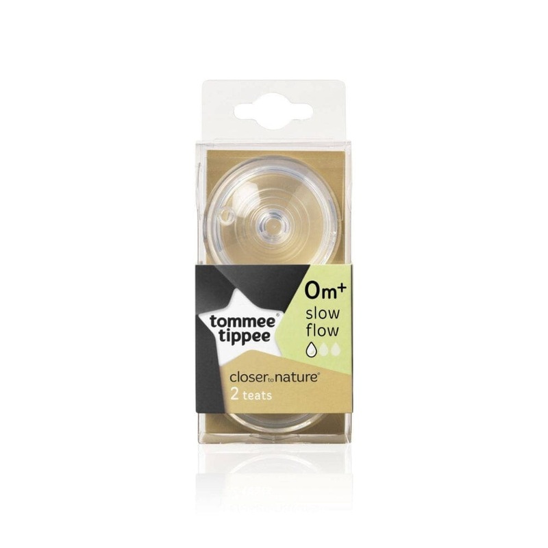 Tommee Tippee Closer Nature Slow Flow Nipples 2 Pack 0m+