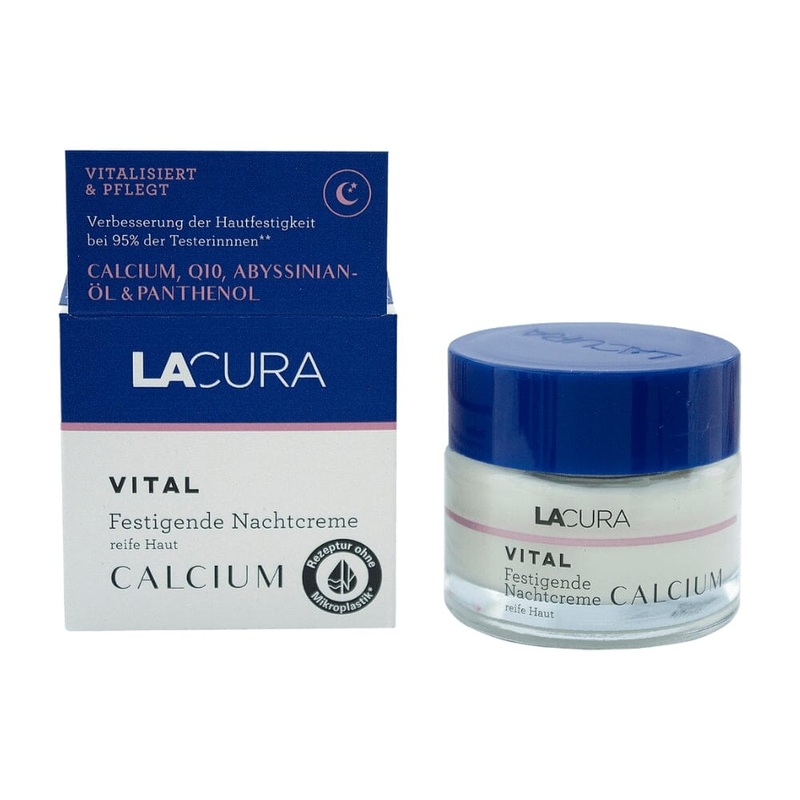 Lacura Vitality Night Cream for wrinkles, nourishing and tightening facial skin