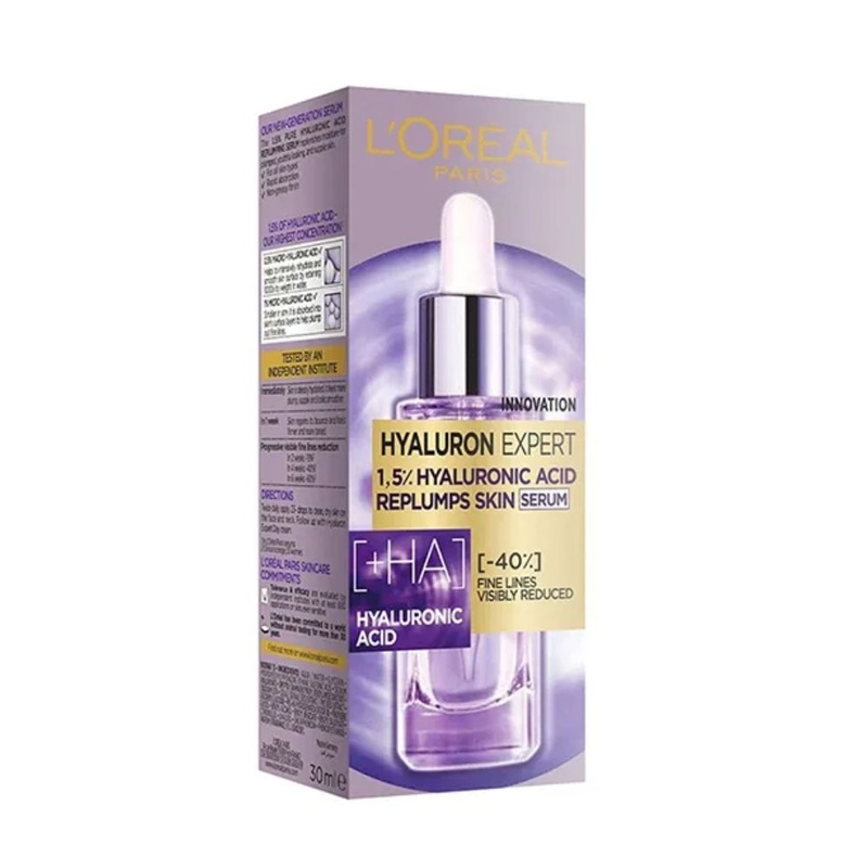 1.5%   – 15  | L’Oreal Hyaluron Expert 1.5% Hyaluronic Acid Replumping Serum – 15ml