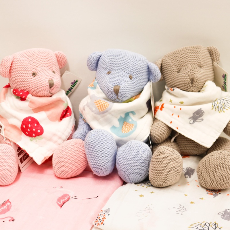 Teddies – Knitted|Pink|Tan|Blue