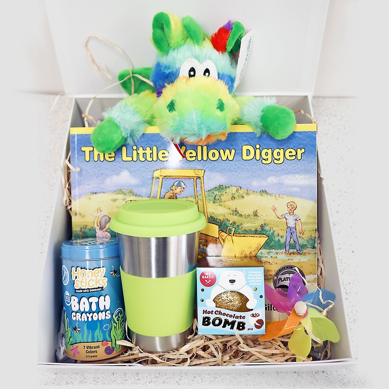 Yellow Digger with Drink Cup