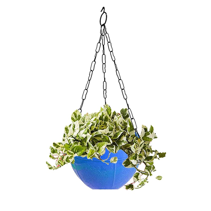 3851 Plastic Hanging Planter Basket Pots with Chain