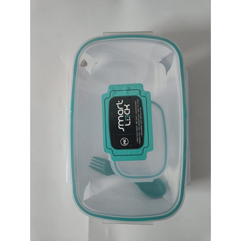 3835  Locked Container Plastic Lunch Box With Spoon (1200)