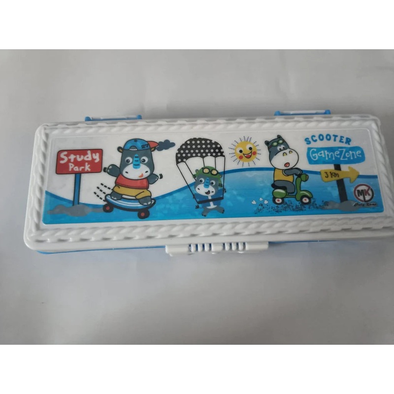 3841 Cartoon Printed  Genius Pencil Box