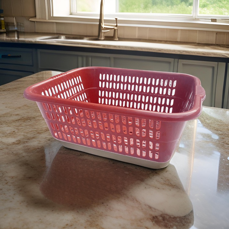 3925 Plastic Kitchen Dish Rack Basket – Small