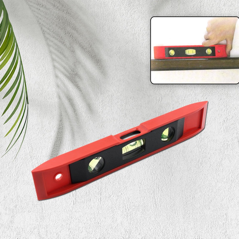 0411A 3 BUBBLE MINI SPIRIT LEVEL PLASTIC TORPEDO CARPENTER’S SPIRIT LEVEL MEASUREMENT TOOLS