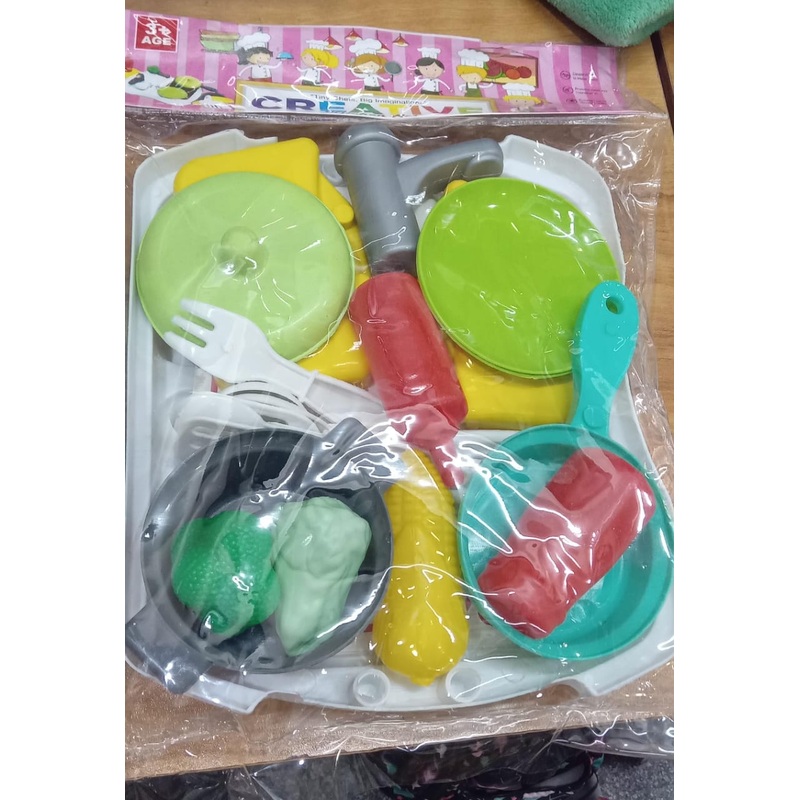 3551  Pretend Play Kitchen Cooking Set for Kids – Set of 21 Pcs