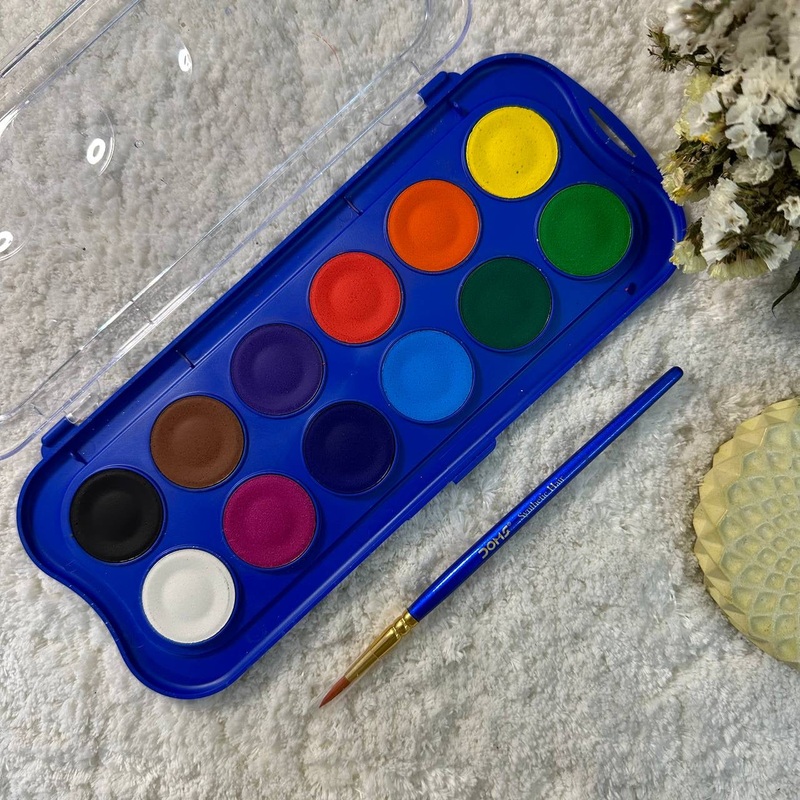 3586 Doms Aqua Colour Cakes 12 Shades