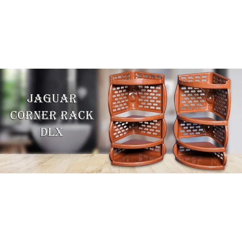 3639 PLASTIC CORNER RACK JAGUAR – (1 Piece 3-Tier )
