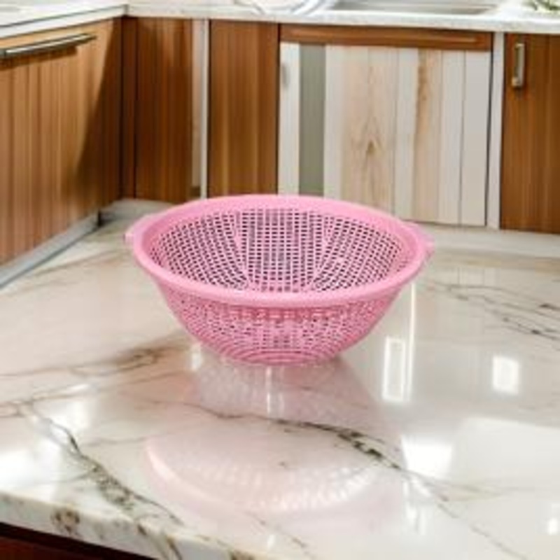 3731 Baskets for Fruits and Vegetables/Multipurpose Storage Basket/Unbreakable Round Plastic Basket – Multicolor