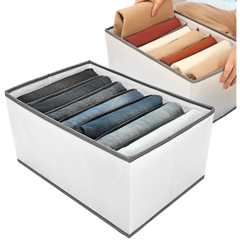 3313 Wardrobe Organizer For Clothes 7 Grids Storage Organizer Multipurpose Organiser For Wardrobe Large Capacity Organizer