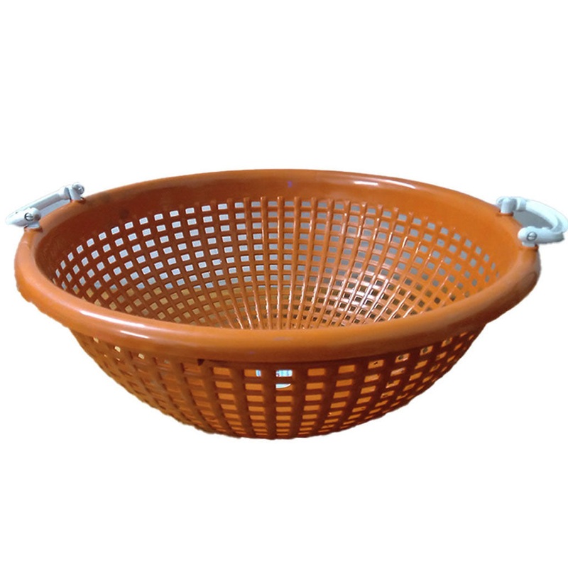 3453 Unbreakable Round Mangla Bartan Jali (Toplo) With Handle 20Inch (Multicolor)