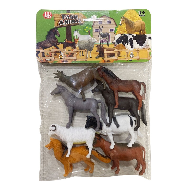 AM0226 Farm Animal Figure Toy – 8 Pcs