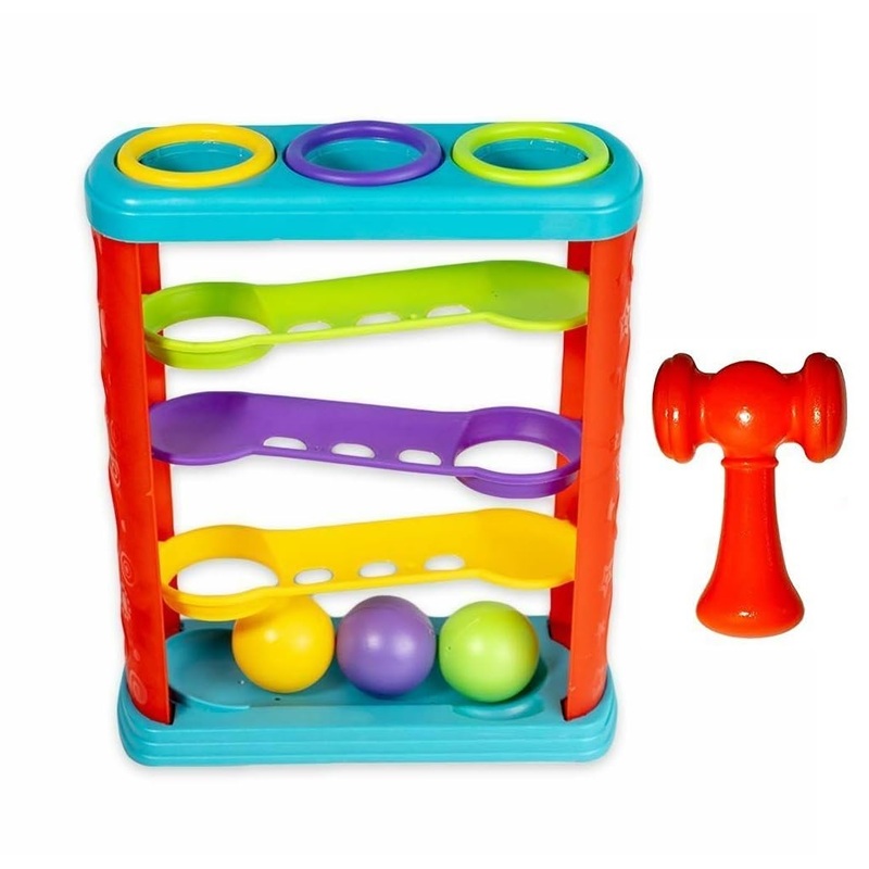AM0236 Hammer Ball Toy Set with 3 Balls 1 Hammer