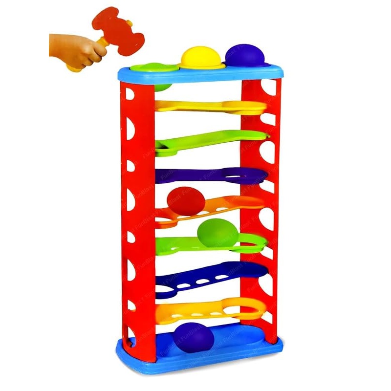 AM0237 Hammer Ball Toy Set with 6 Balls 1 Hammer