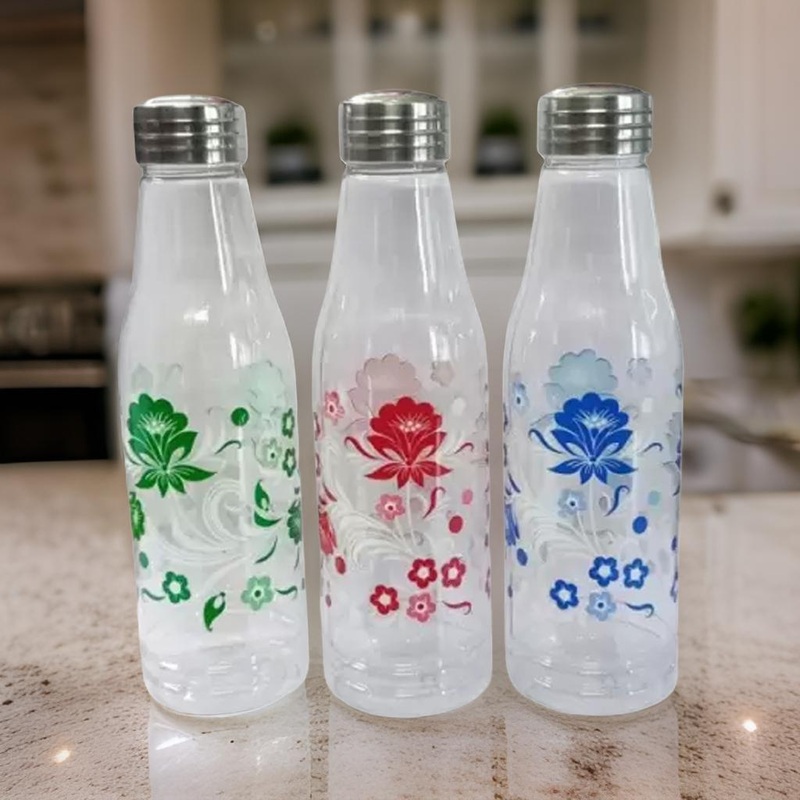 3034 Crystal Clear Printed Water Bottle for Fridge