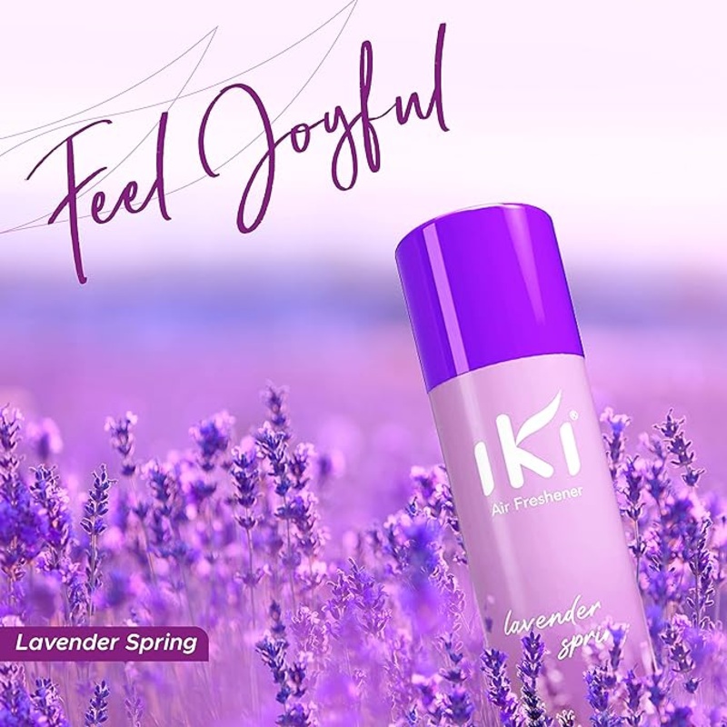 Am0265 IKI Air Freshener Sprays, Lavender Spring, Nature Inspired ,250ML-1 pc