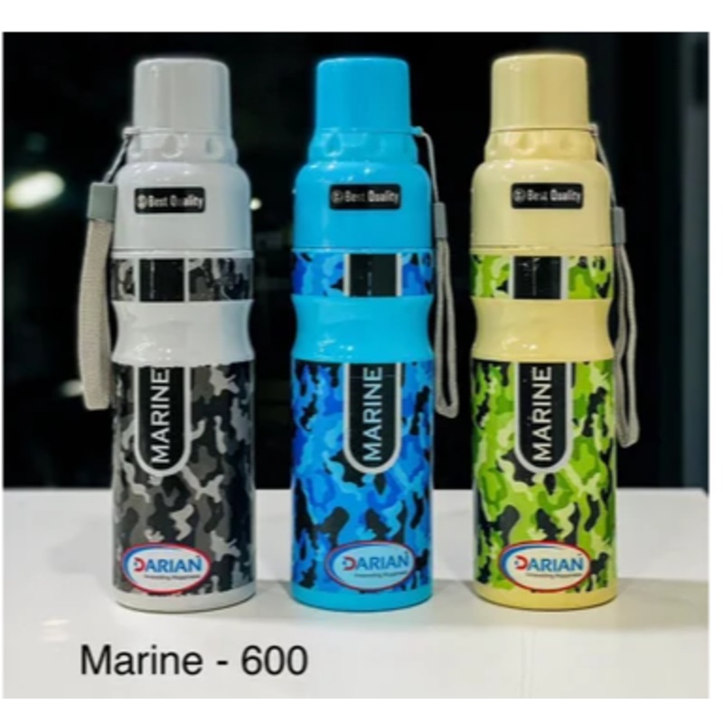 3074 Marine Plastic multicolour Water Bottle 600ml