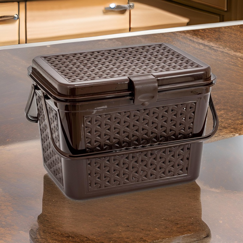 3218 basket picnic basket flower basket mini Size basket Storage Basket (Pack of 1)