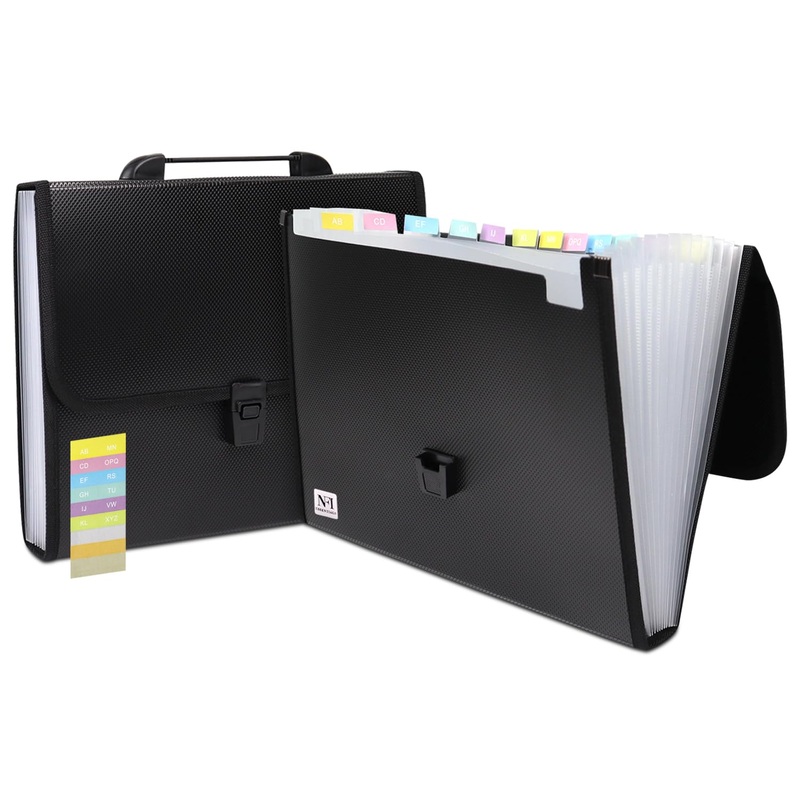 3759 Harmonium File Folders for Documents 13 Compartment A4 Paper File Organizer Certificate File Holder