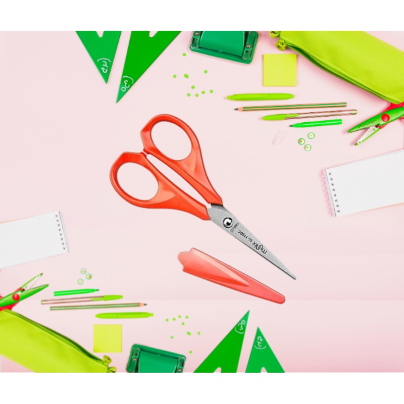 3912 Munix SL-1150C 128 mm / 5 Stainless Steel Scissors | Pointed Tip with Shock Proof Body | Ergonomic & Soft Handles for Easy Handling