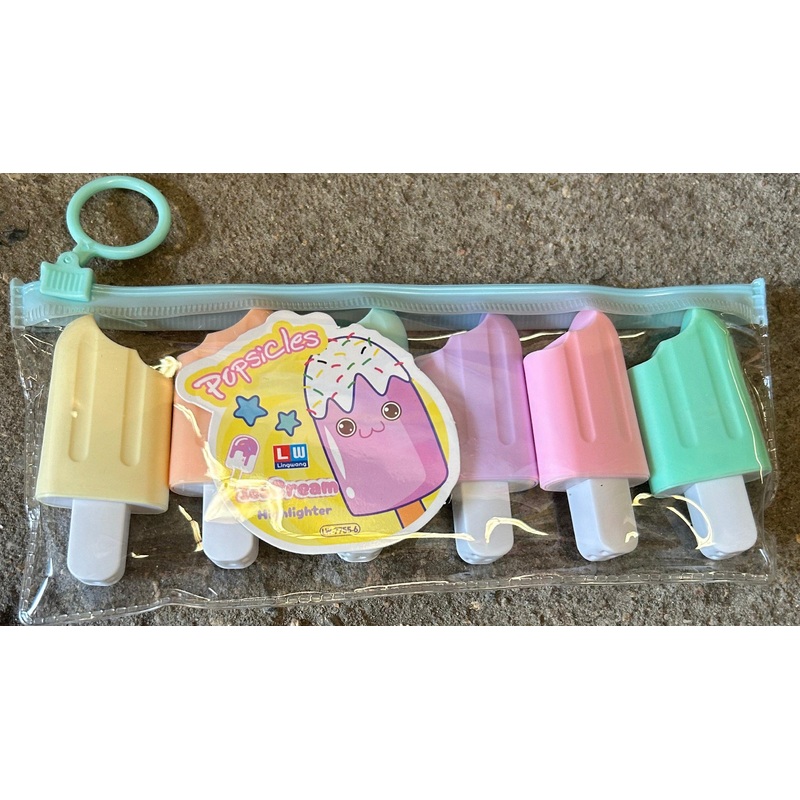 AM0308 Kids Highlighters  with softy ice cream theme | Cute bear theme | Fountain Pen Highlighter Marker Pen Ideal Gifts For Kids/Text marker Highlighter Fluorescent
