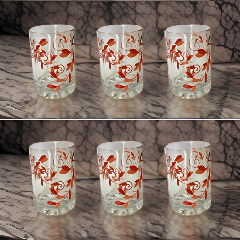 AM0317 TGI Splash Water & Juice Glass Drinking Set Of 6 PCS