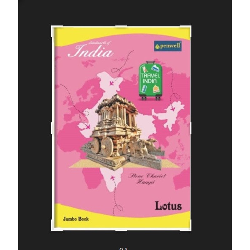 AM0346 penwell 140 Pages Notebook (PACK OF 6)- Single Line Ruled (20.5 x 29.25 cm) | Ruled notebooks for Writing | Register Notebook for Students | Pack Set of 12 With Free 5 Ballpens for Smooth Writing