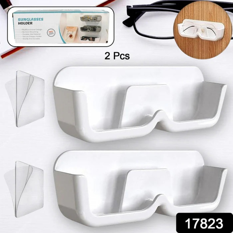 17823 WALL MOUNT SUN-GLASS ORGANIZER WITH 2 PC DOUBLE SIDED ADHESIVE STICKER (2 PCS SET)