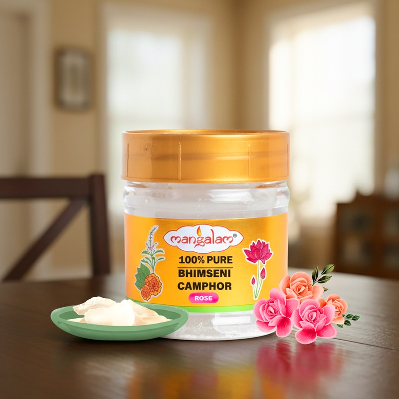 3859 Mangalam Bhimseni Camphor 50g Jar – Pack Of 1