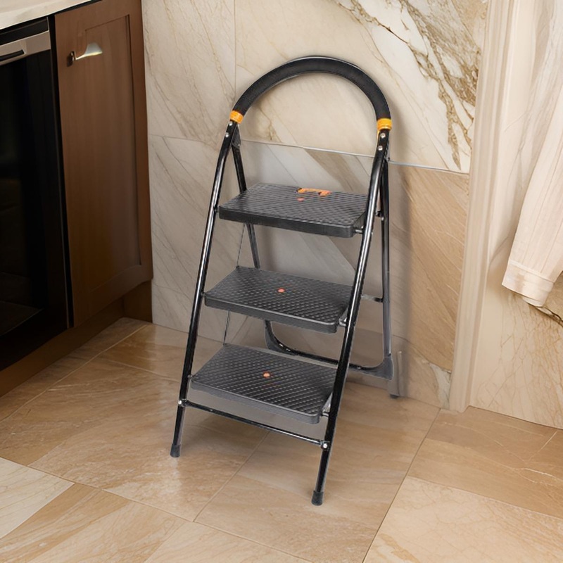 3903 – 3 Step Ladder for Home use | Heavy Duty Alloy Steel Foldable Step Ladder